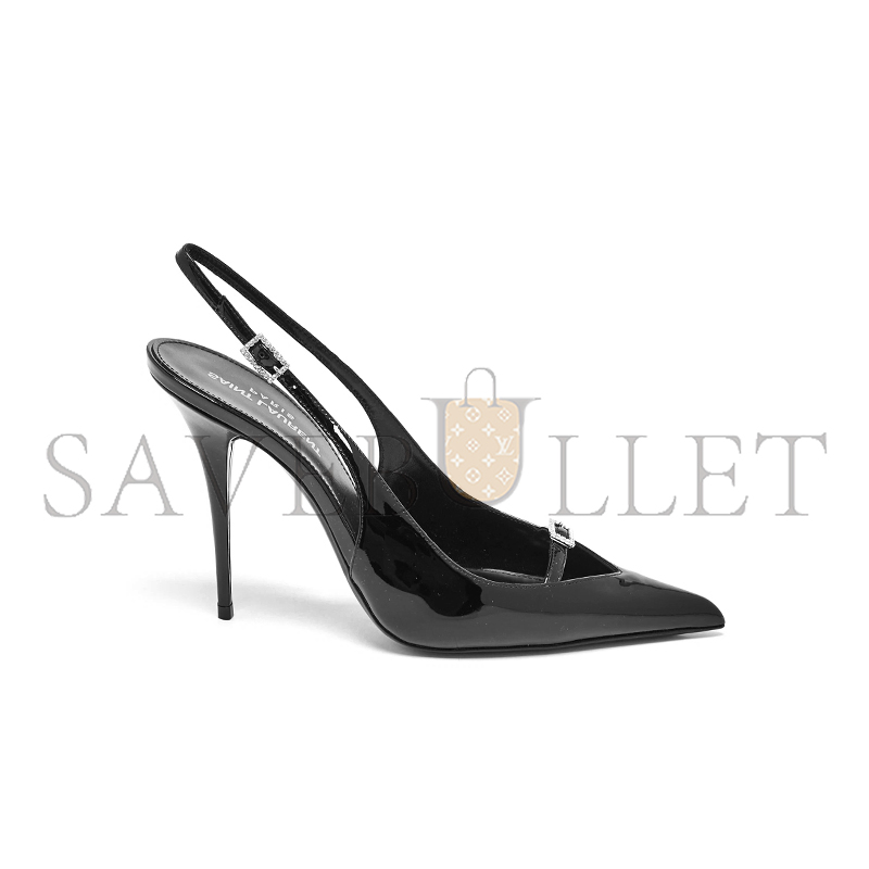 Y*L patent leather slingback pumps